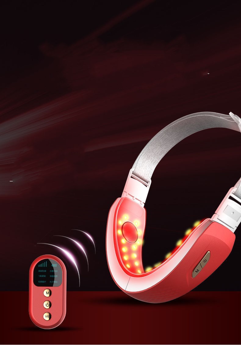 Facial massager face-lift artifact