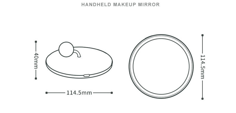 New Creative Cosmetic Makeup Led light Mini Mirror