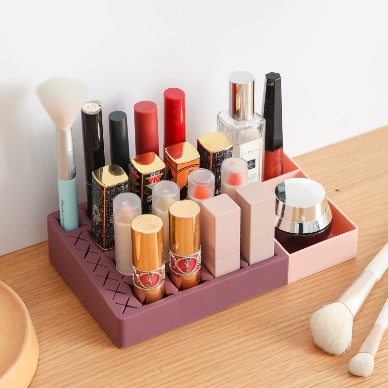 Desktop Cosmetic Lipstick Storage Box Organizer Rack