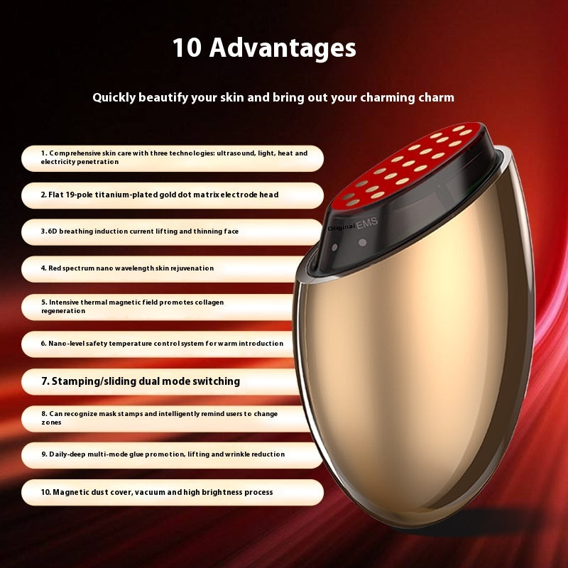 Household Ultrasonic Anti-aging Lifting Collagen Gun Beauty Instrument