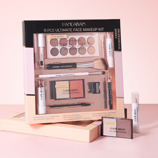 11-piece Set Of Makeup For Beginners Boxes Lipstick Kit