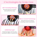 1Set 3 In 1 Red Light Scalp Massager Brush Cordless Hair Oil Applicator Massage Comb With 3 Modes Rechargeable IPX7 Waterproof