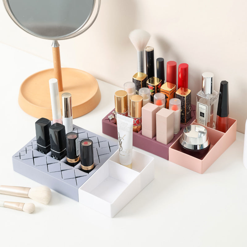 Desktop Cosmetic Lipstick Storage Box Organizer Rack